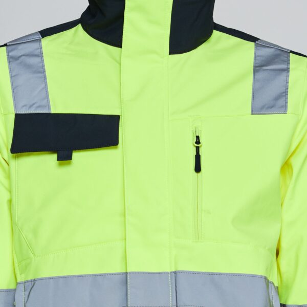 Softshell Bicolor Alta Visibilidad Hombre Amarillo Flúor