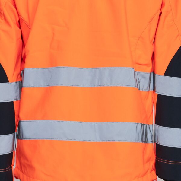 Softshell Bicolor Alta Visibilidad Hombre Naranjo Flúor