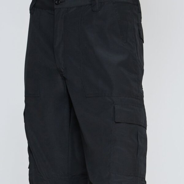 Pantalón Cargo Poplin Cintura Elasticada Negro