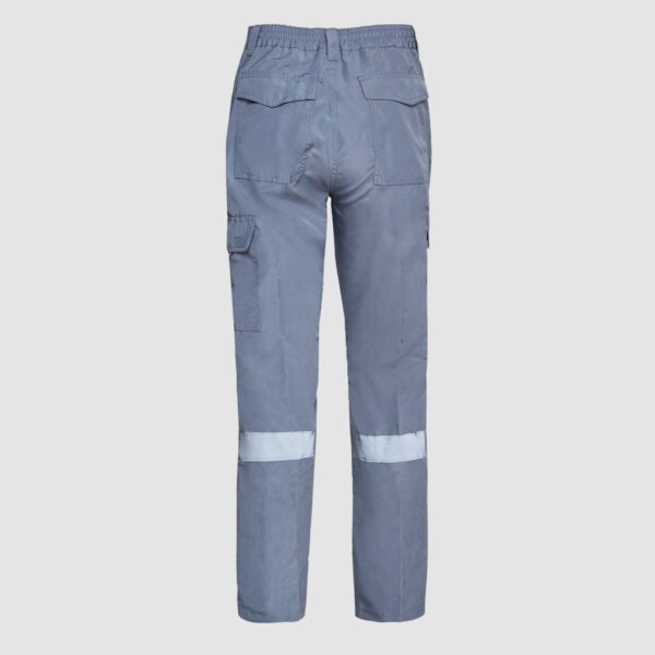 Pantalón Cargo Poplin C/Reflectante Gris Medio