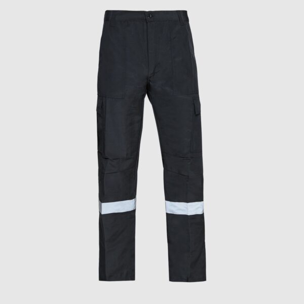Pantalón Cargo Poplin C/Reflectante Negro