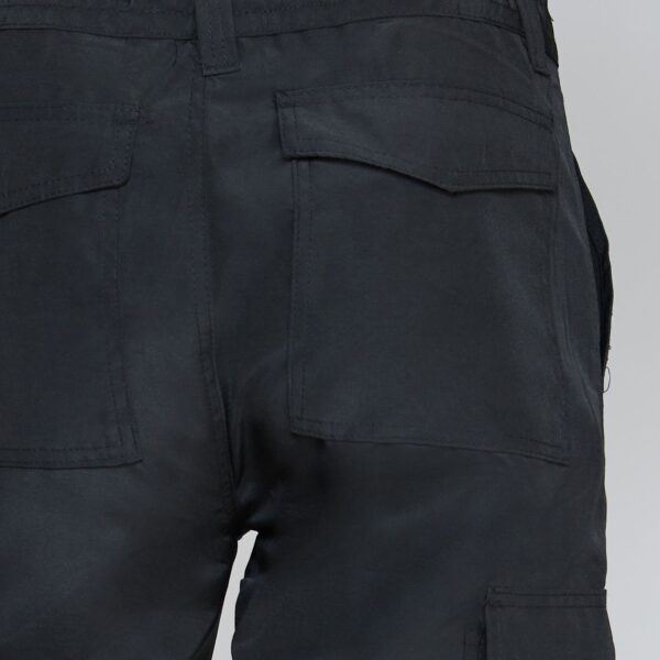 Pantalón Cargo Poplin C/Reflectante Negro