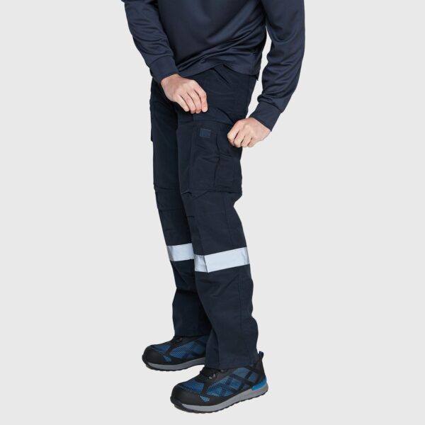 Pantalón Cargo Poplin C/Reflectante Azul Marino