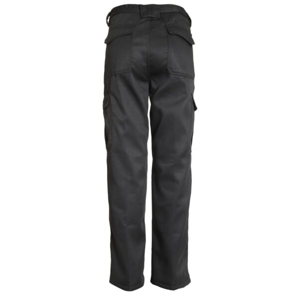 Pantalón Cargo Forro Polar Gabardina Negro