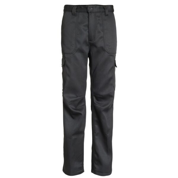 Pantalón Cargo Forro Polar Gabardina Negro