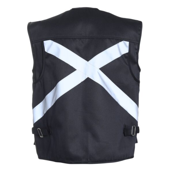 Chaleco Geólogo Multibolsillo Gabardina Negro