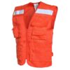 Chaleco Geólogo Multibolsillo Gabardina Naranjo Medio