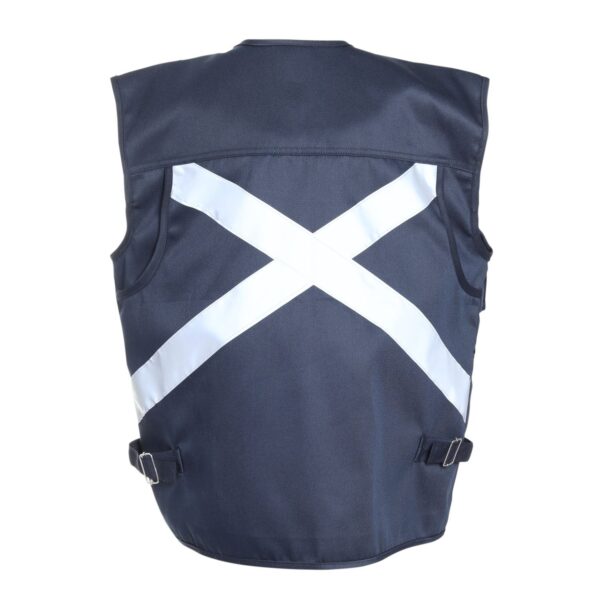 Chaleco Geólogo Multibolsillo Gabardina Azul Marino