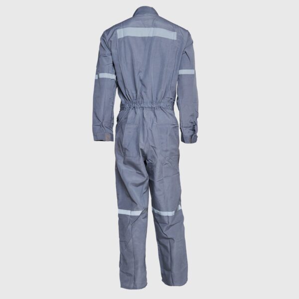 Overol Poplin C/Reflectante Gris Medio