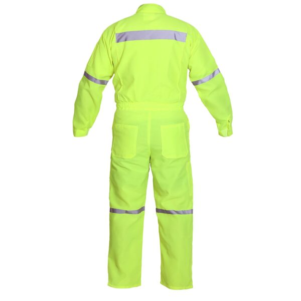 Overol Poplin C/Reflectante Amarillo Fluor
