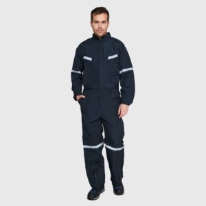 Overol Poplin C/Reflectante Azul Marino