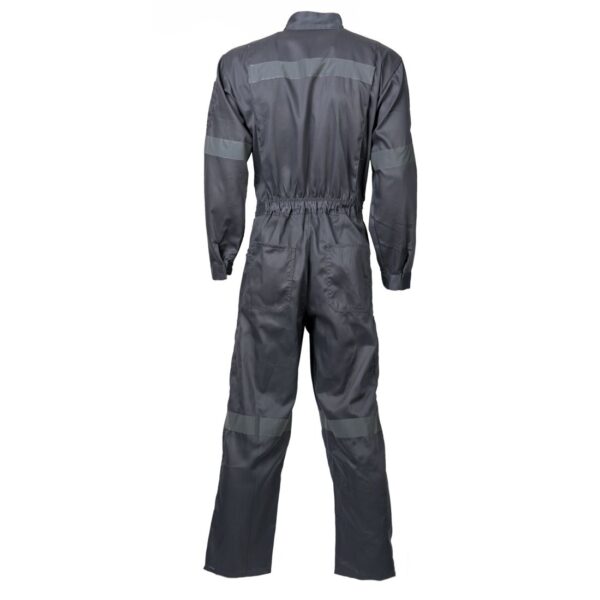 Overol Gabardina C/Reflectante Gris Medio