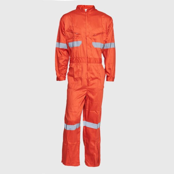 Overol Gabardina C/Reflectante Naranjo Medio