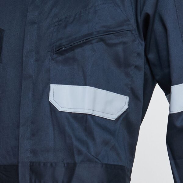 Overol Gabardina C/Reflectante Azul Marino