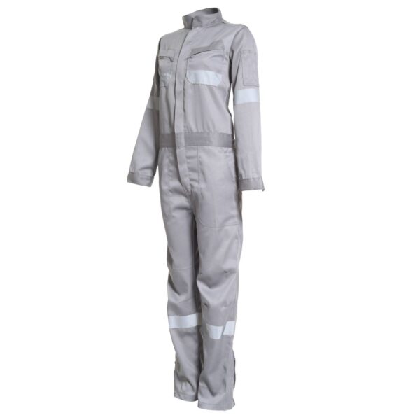 Overol Gabardina Con Reflectante Mujer Gris Medio