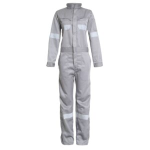 Overol Gabardina Con Reflectante Mujer Gris Medio