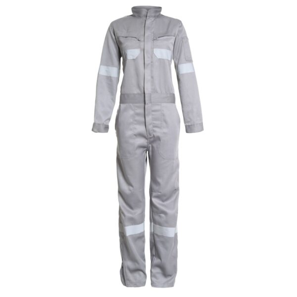 Overol Gabardina Con Reflectante Mujer Gris Medio