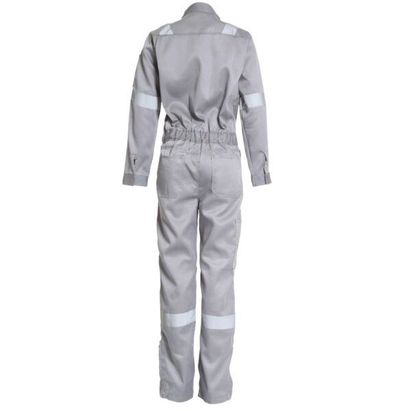 Overol Gabardina Con Reflectante Mujer Gris Medio