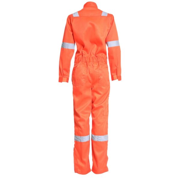 Overol Gabardina Con Reflectante Mujer Naranjo Medio