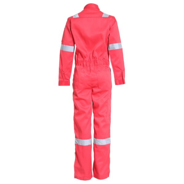 Overol Gabardina Con Reflectante Mujer Rojo