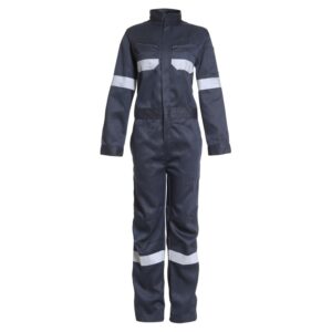 Overol Gabardina Con Reflectante Mujer Azul Marino