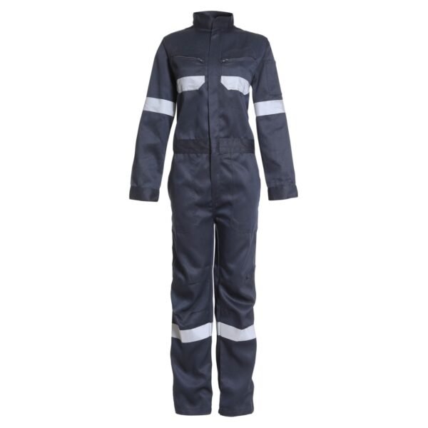 Overol Gabardina Con Reflectante Mujer Azul Marino