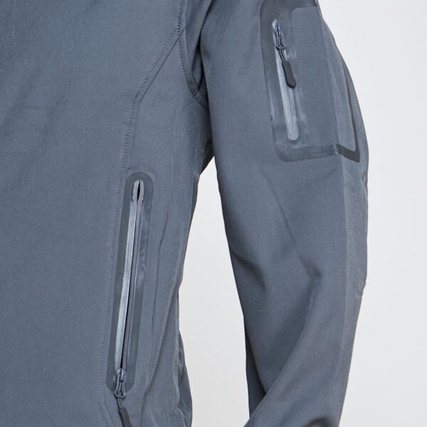 Softshell Premium Ejecutivo Hombre Gris Oscuro