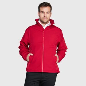 Softshell Premium Ejecutivo Hombre Rojo