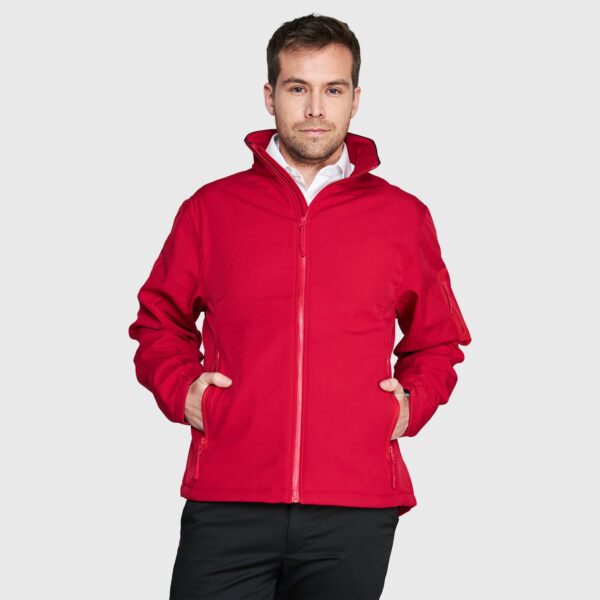 Softshell Premium Ejecutivo Hombre Rojo