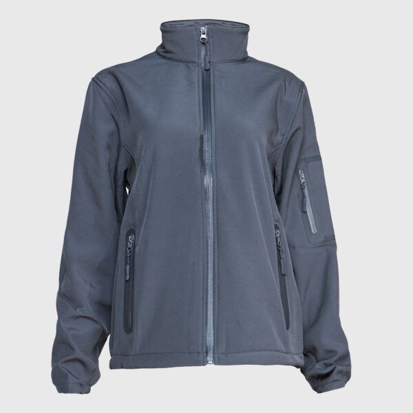 Softshell Premium Ejecutivo Mujer Gris Oscuro