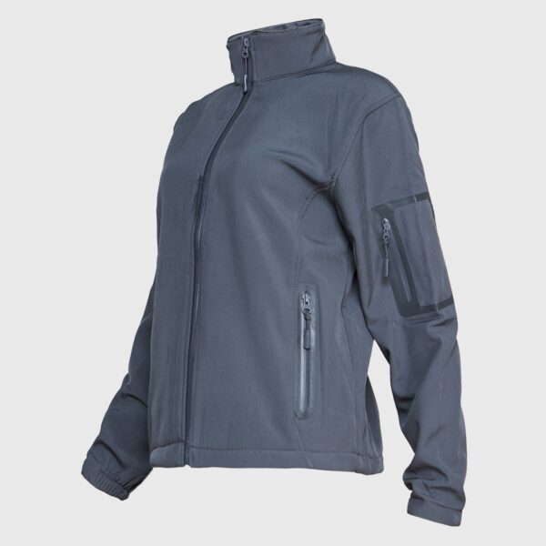 Softshell Premium Ejecutivo Mujer Gris Oscuro