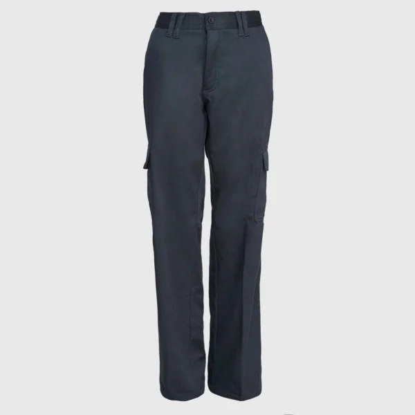 Pantalón Cargo Forro Polar Gabardina Azul Marino