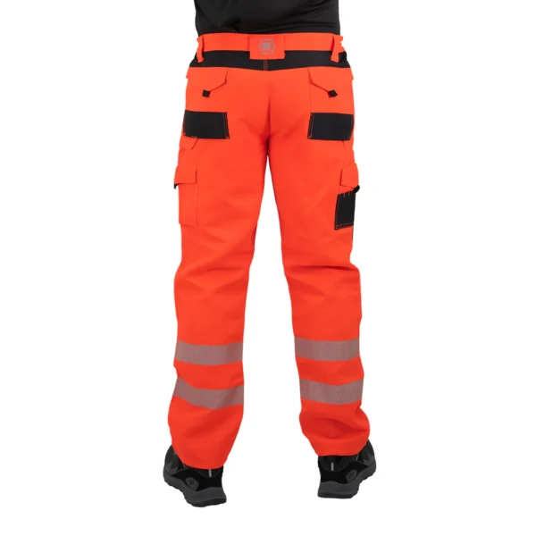 Pantalón Cargo Hardwork Dakota Hombre Rojo Flúor