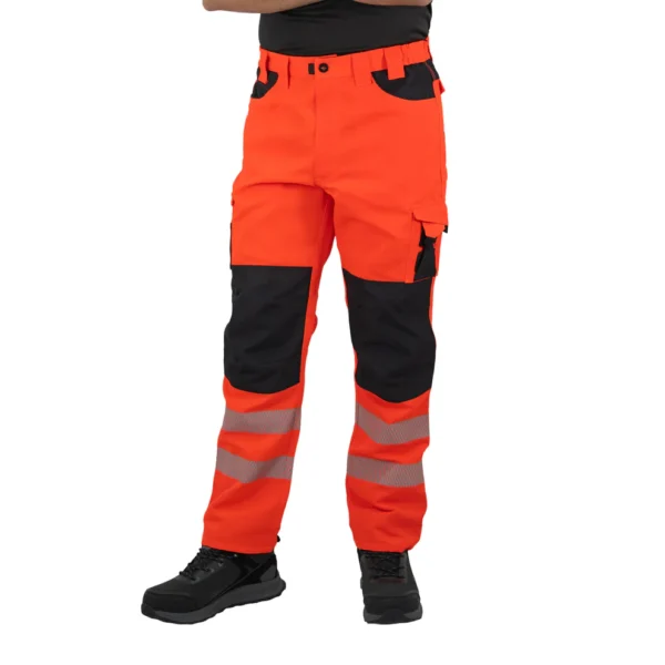 Pantalón Cargo Hardwork Dakota Hombre Rojo Flúor