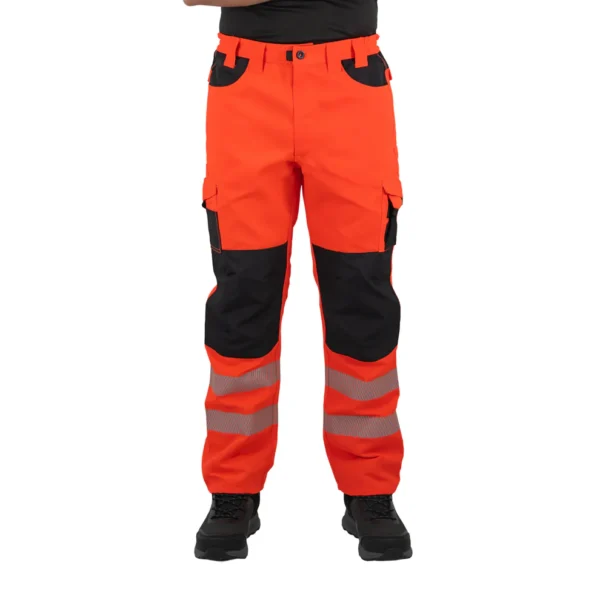 Pantalón Cargo Hardwork Dakota Hombre Rojo Flúor