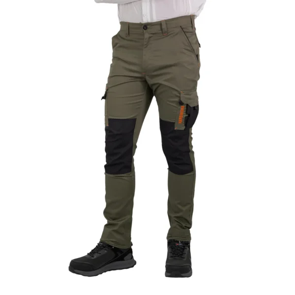 Pantalón Cargo Hardwork Dakota Spandex Hombre Verde Oliva