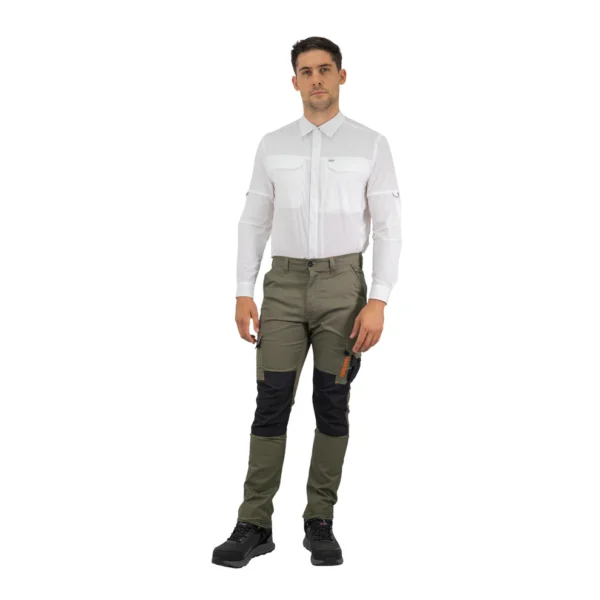 Pantalón Cargo Hardwork Dakota Spandex Hombre Verde Oliva