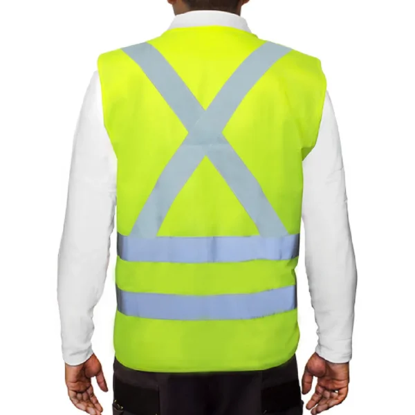 Chaleco Reflectivo Amarillo 4 Cintas Certificado Clase II EN20471