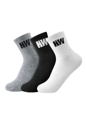 Tripack Calcetines Hardwork Algodón Tobillero Hombre