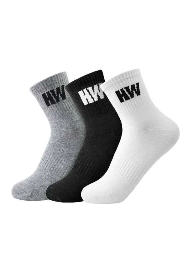 Tripack Calcetines Hardwork Algodón Tobillero Hombre