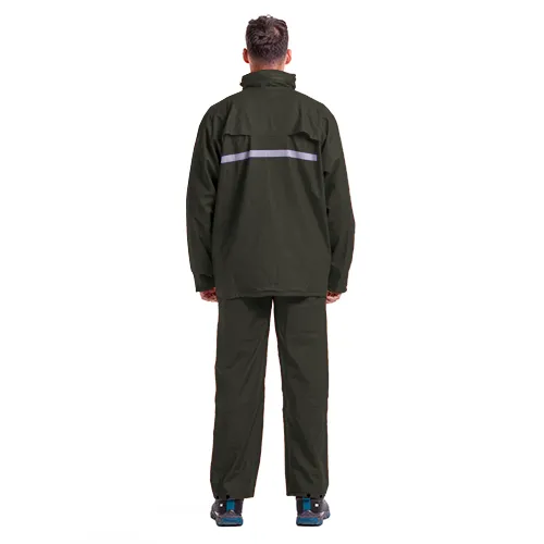 Traje PU/PVC Alaska Verde Petróleo