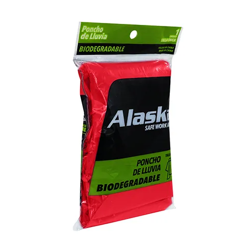Poncho de Emergencia Biodegradable Alaska Rojo