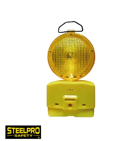 Lampara Señalización Tráfico Amarillo c/Batería