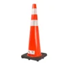 Cono Señalización 36"con Doble Cinta Antiviento Base Pesada