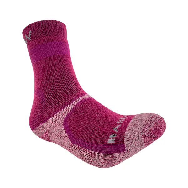 Calcetín Hardwork con Cobre Antibacteriano 35% Lana Burdeo Mujer