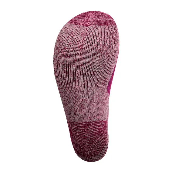Calcetín Hardwork con Cobre Antibacteriano 35% Lana Burdeo Mujer