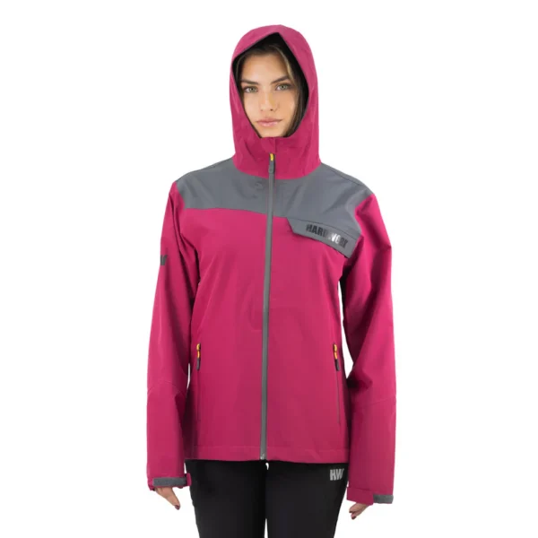 Hardshell Hardwork Norway Mujer Burdeo