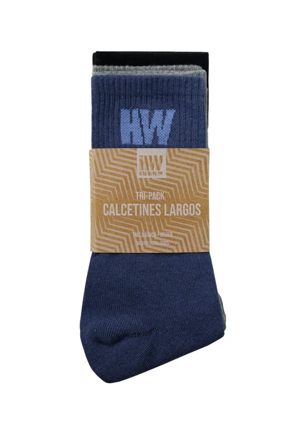TRIPACK CALCETINES HW ALGODON MUJER