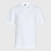 Polera Pique Hombre 80/20 M/C Blanca