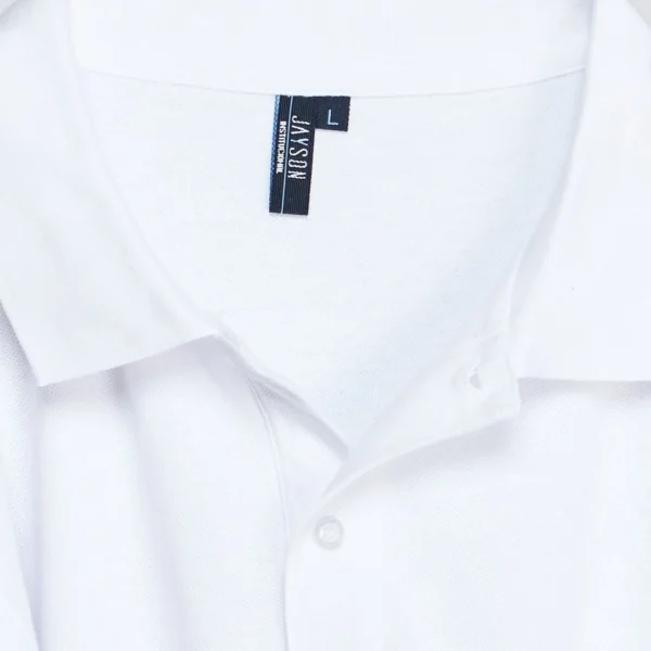 Polera Pique Hombre 80/20 M/C Blanca